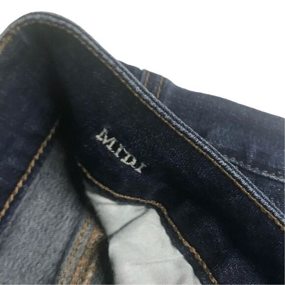 American Eagle Distressed Midi Super Stretch Jean Shorts N0098 - Picture 3 of 8